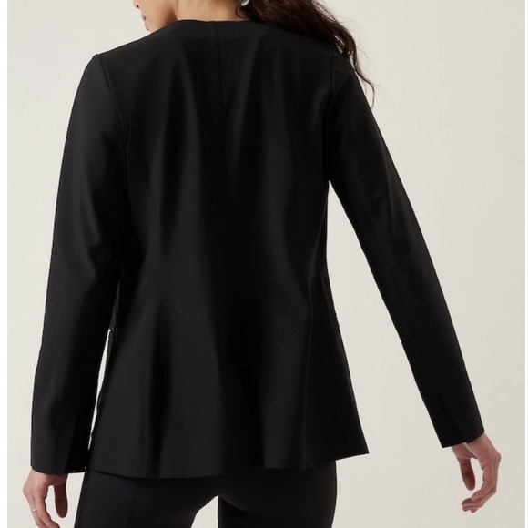 PLUS Athleta NWT Black Classic Athletic Stretch Avenues Blazer Size 24 - Picture 6 of 14